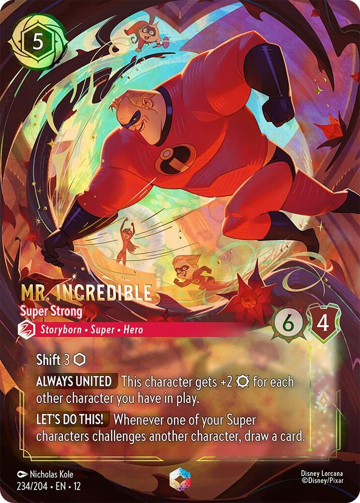 Mr. Incredible Lorcana card